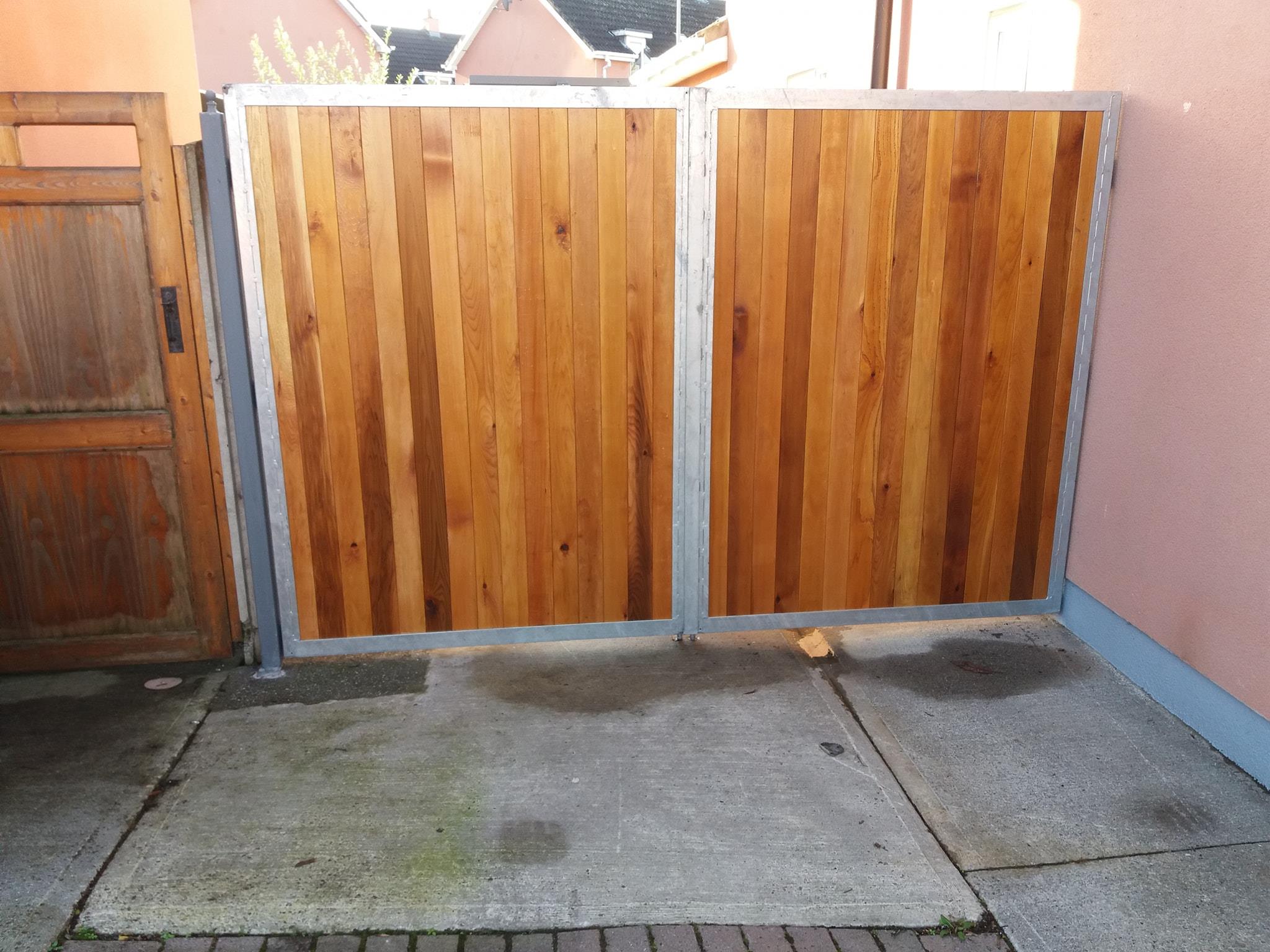 steel and wood gate
